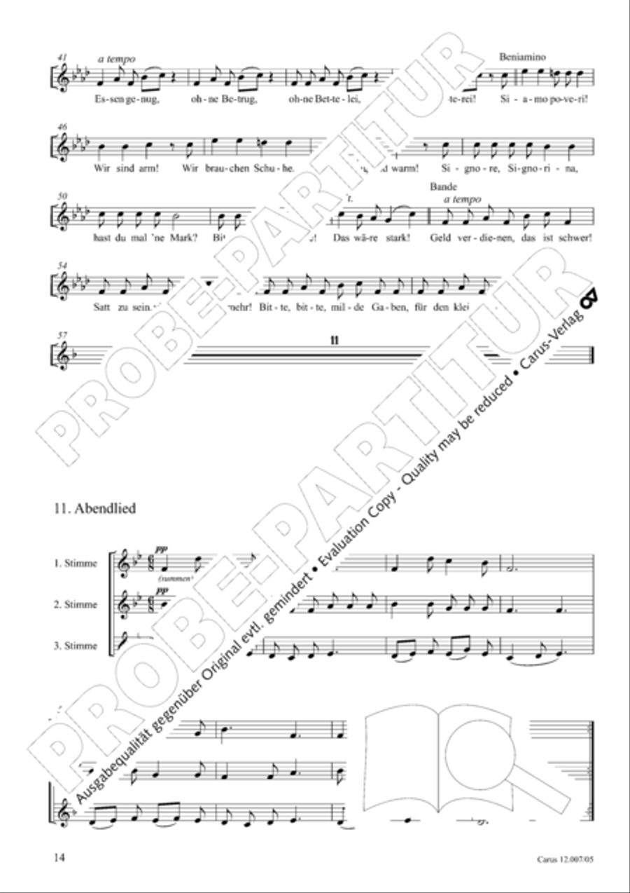 La Piccola Banda Children's Choir scores gallery preview page 15
