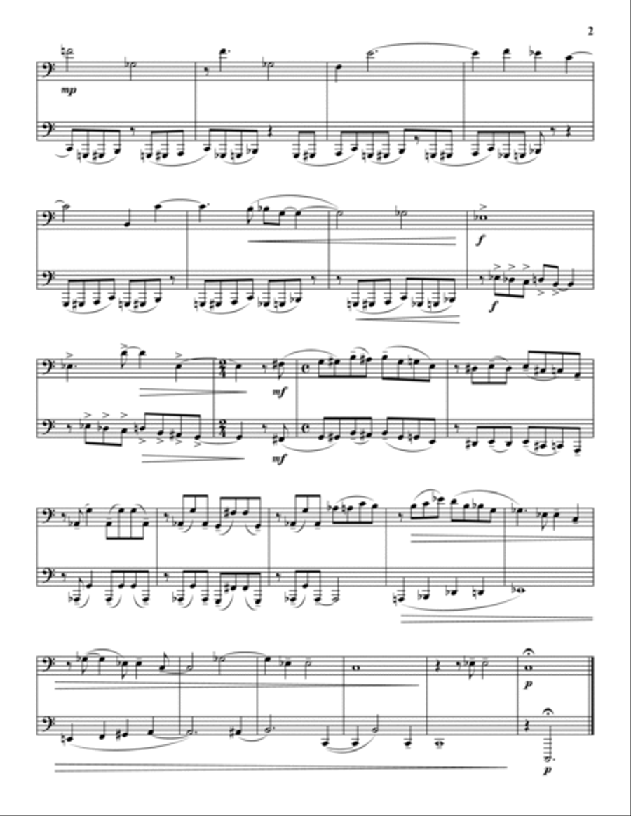 Duets for Euphonium and Tuba Brass Duet scores gallery preview page 2