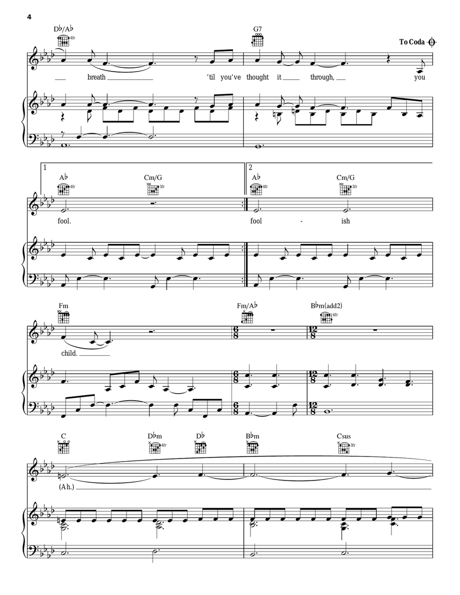 Genius Next Door Genius Next Door Piano, Vocal, Guitar scores gallery preview page 4