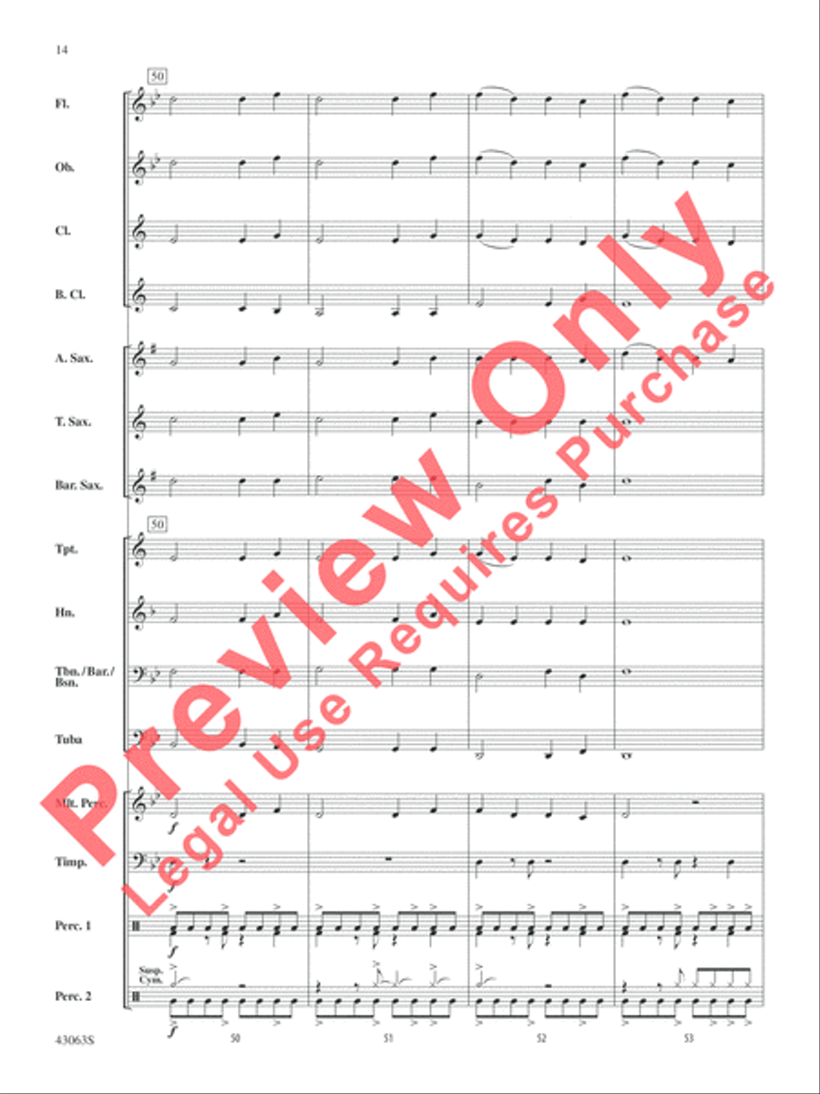 Fire's Edge Fire's Edge Concert Band scores gallery preview page 15