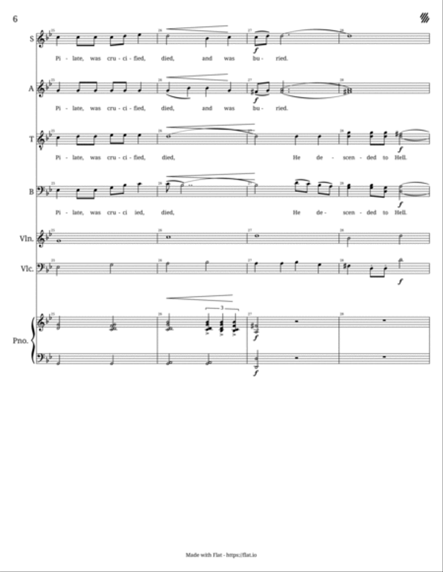 I Believe (SATB) I Believe (SATB) 4-Part scores gallery preview page 6