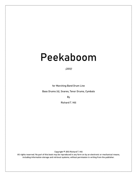 Peekaboom for Drum Line (2013) image number null