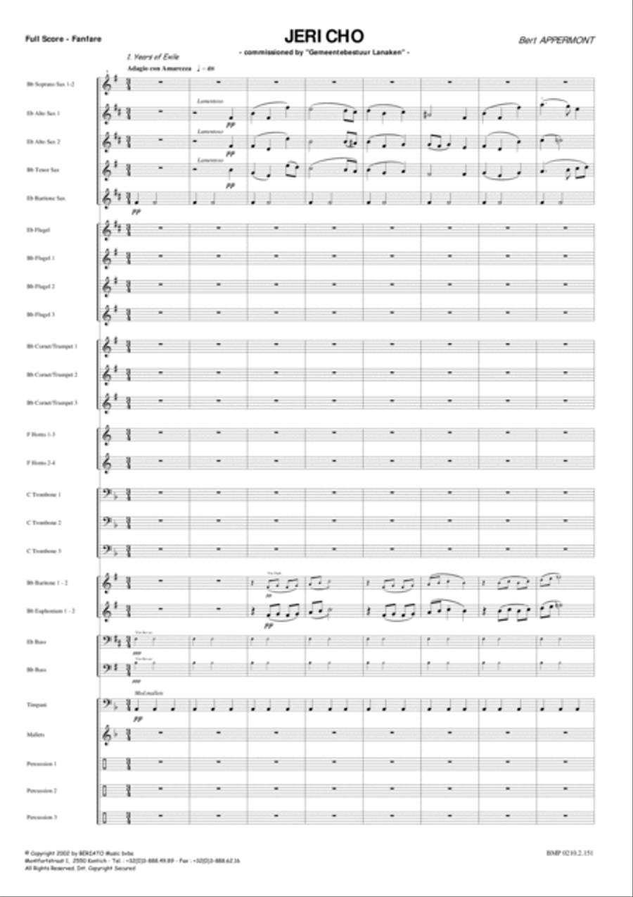 Jericho Fanfare Band scores gallery preview page 2