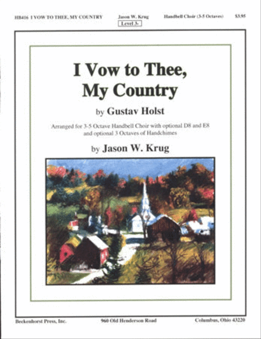 I Vow to Thee, My Country 5-Octaves scores gallery preview page 1