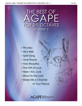 Book cover for The Best of Agape for 3-5 Octaves, Vol. 3