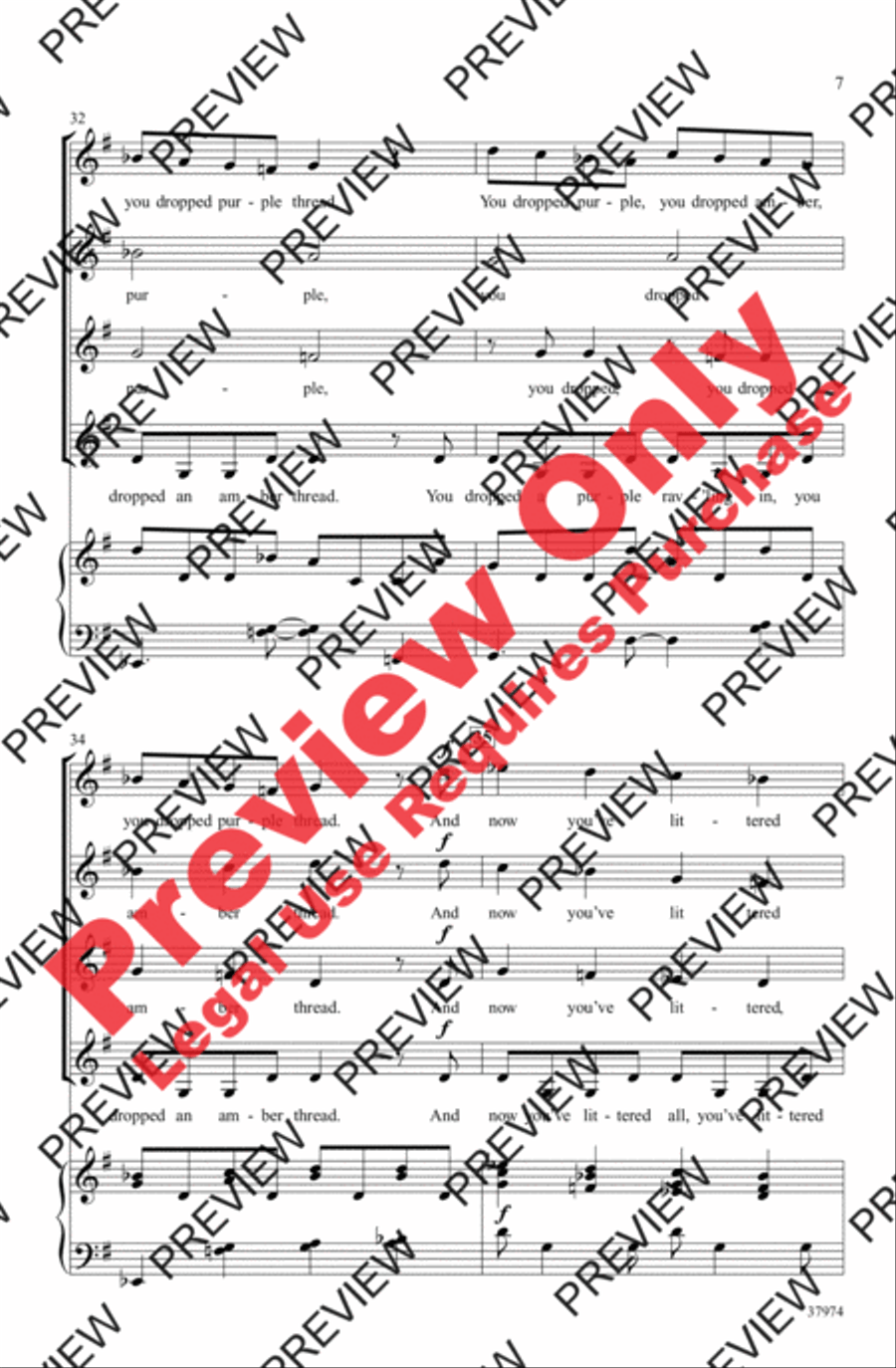 Evening Women's Choir scores gallery preview page 7