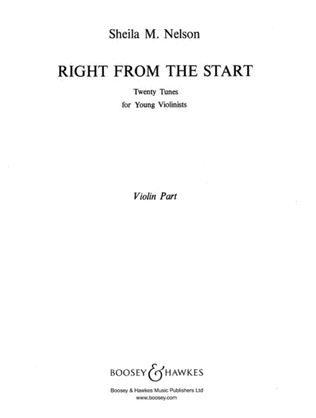 Book cover for Right From The Start Violin Part