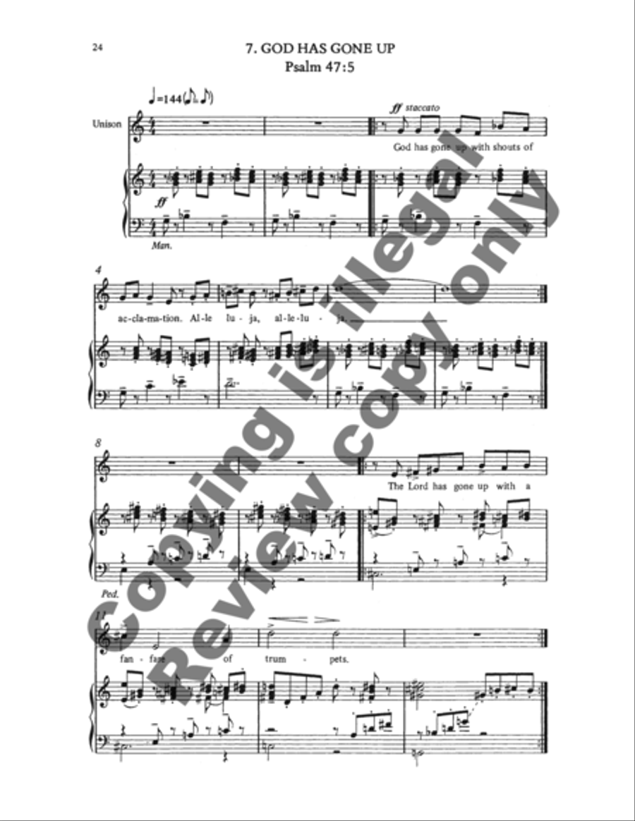 The Dallas Anthem Book Unison Choir scores gallery preview page 11