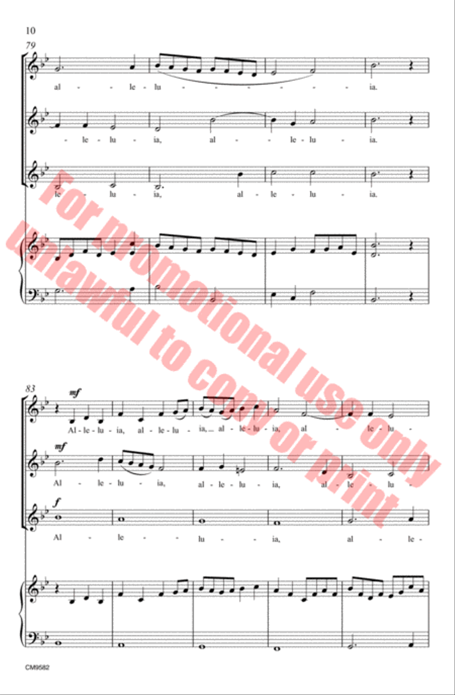 Alleluia SSA scores gallery preview page 11
