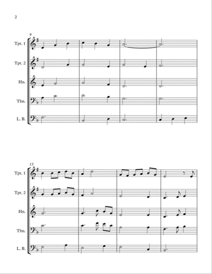 First Light - for Brass Quartet Brass Quartet scores gallery preview page 4