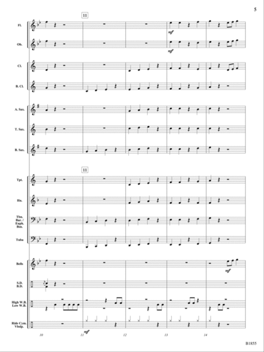 Woodpecker Convention: Score Concert Band scores gallery preview page 5