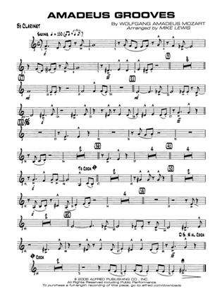 Amadeus Grooves: 1st B-flat Clarinet