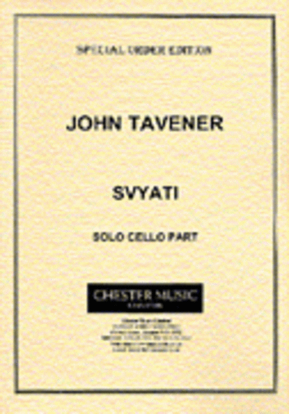 Svyati by John Tavener Part - Sheet Music