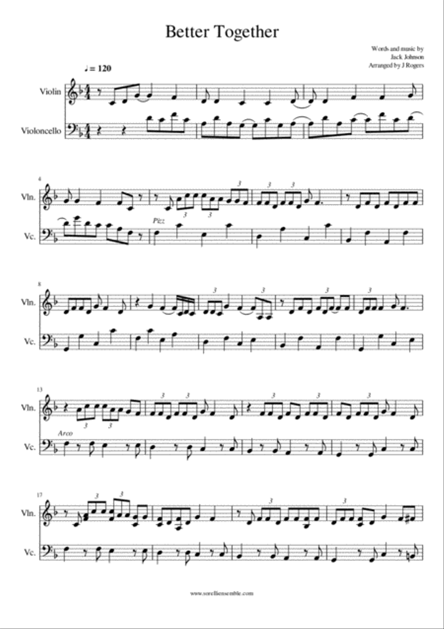 Better Together Better Together String Duet scores gallery preview page 1