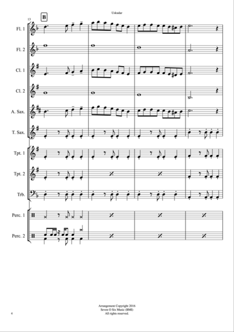 Uskudar Concert Band scores gallery preview page 5