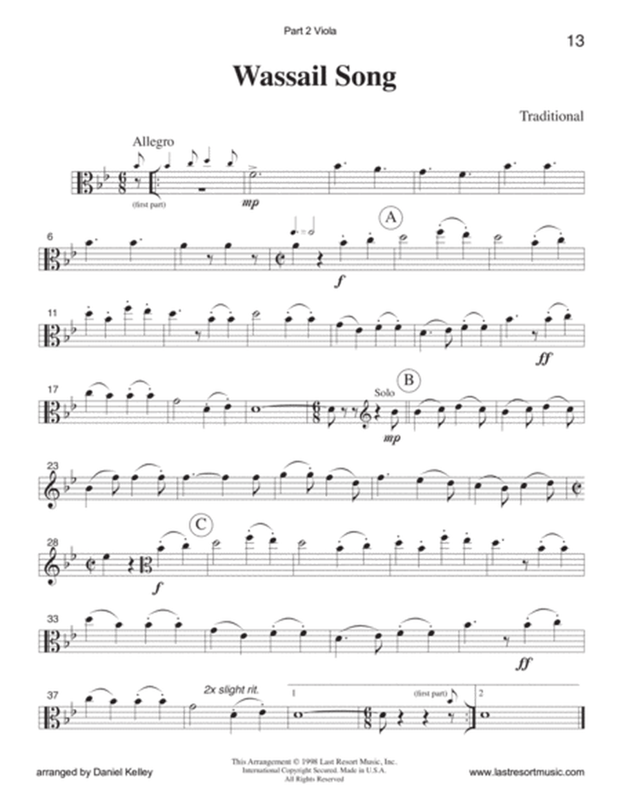 Wassail Song for String Trio (or Wind Trio or Mixed Trio)