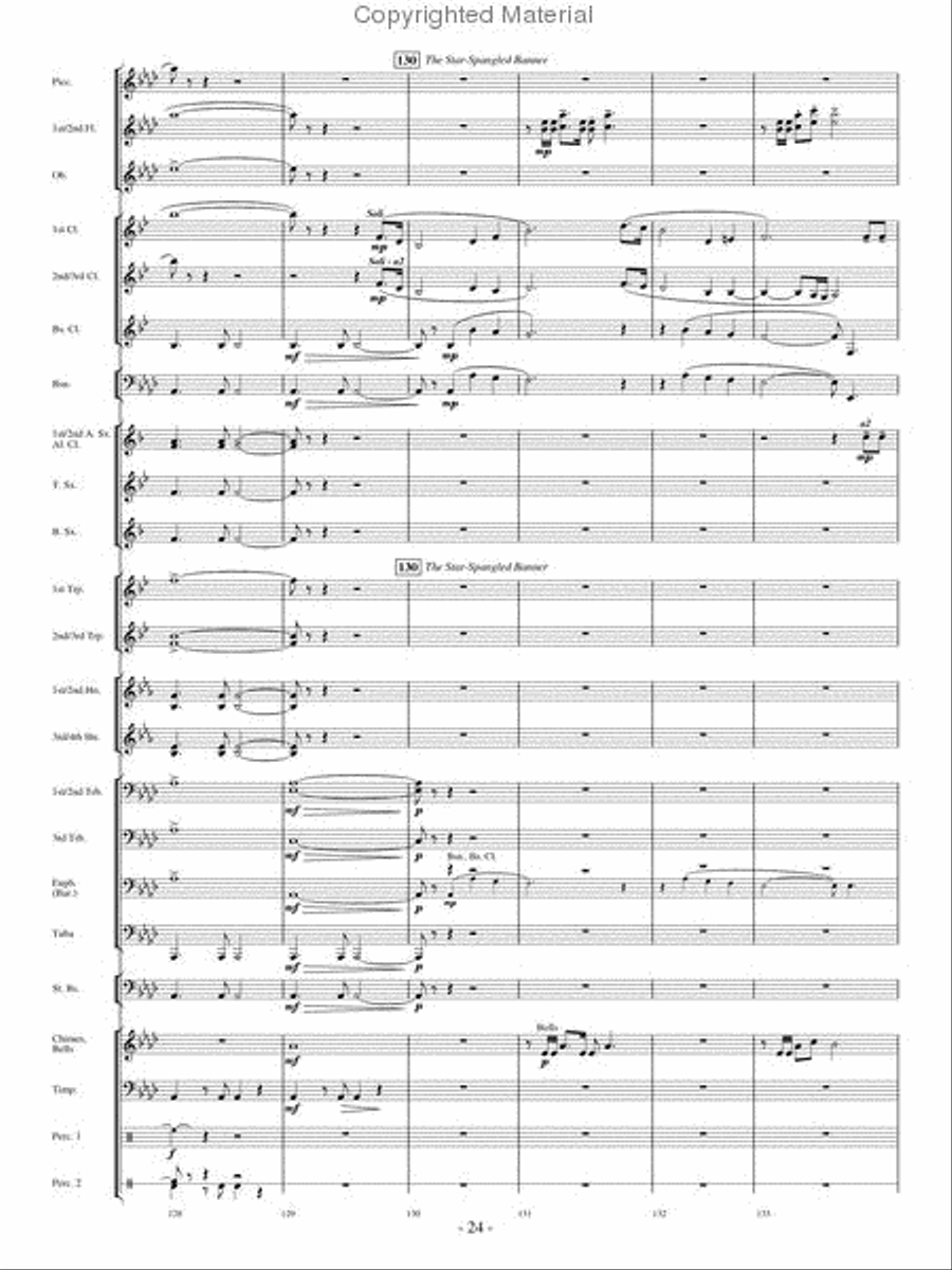 Broad Stripes and Bright Stars Concert Band scores gallery preview page 23