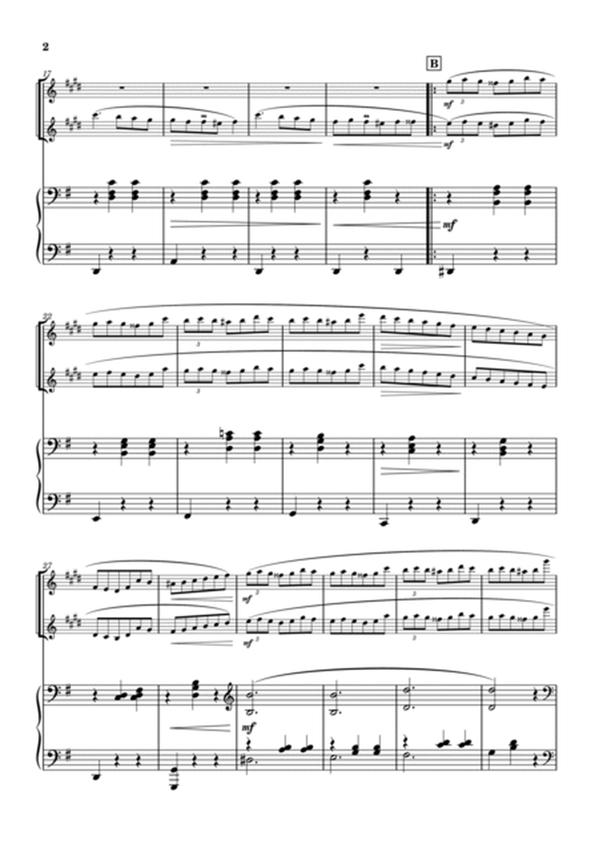 "Valse op.64-1" (Gdur) piano trio / Baritone Sax duet (1st edition) image number null