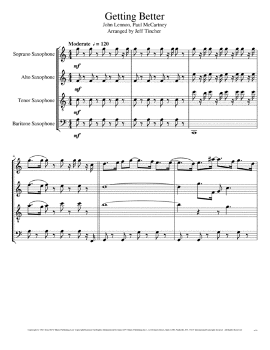 Getting Better Woodwind Quartet scores gallery preview page 2
