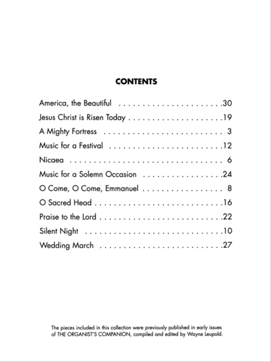 Calvin Hampton -- Music for Organ Organ Solo scores gallery preview page 3