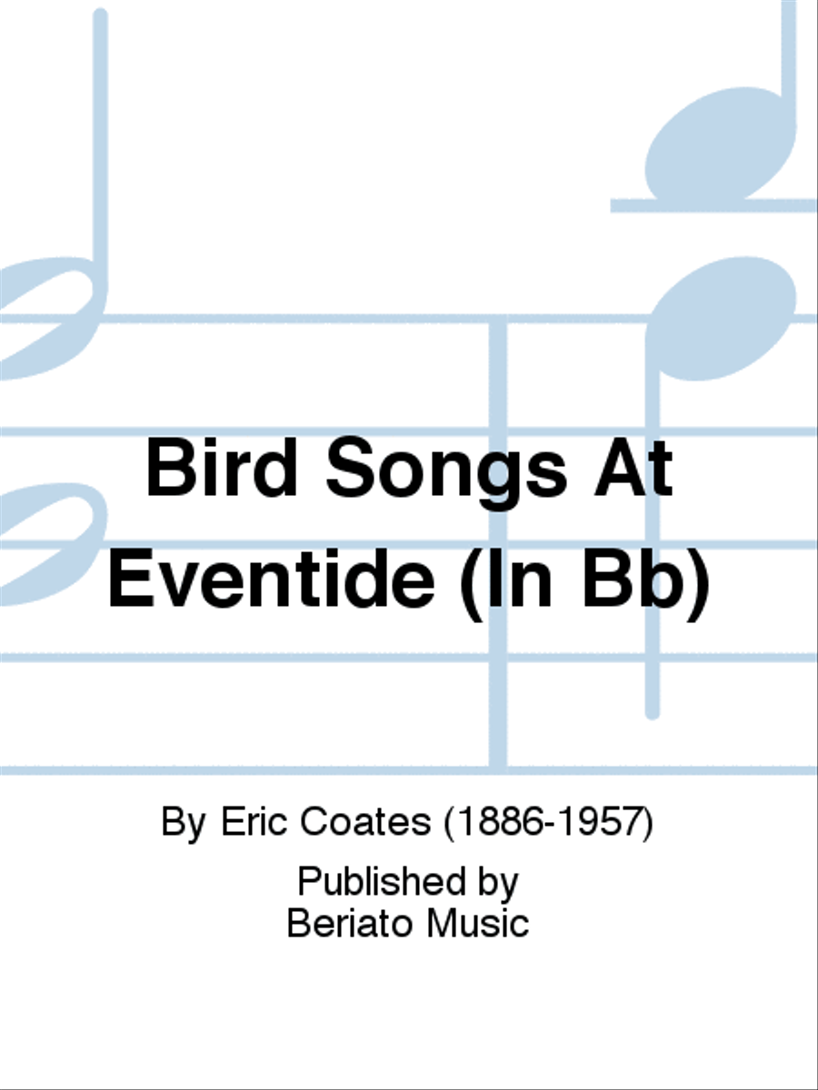 Bird Songs At Eventide (In Bb) Piano, Vocal, Guitar scores gallery preview page 1