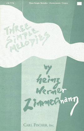 Book cover for Three Simple Melodies
