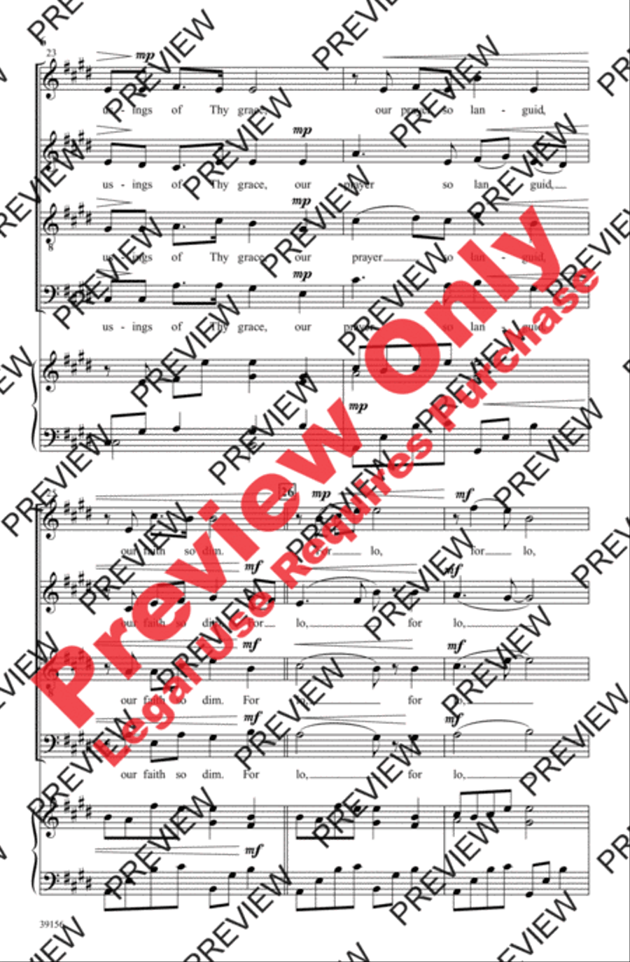 And Now, O Father And Now, O Father 4-Part scores gallery preview page 6