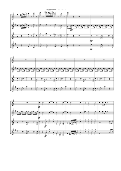 Soldiers Chorus from the opera "Il Trovatore" for Saxophone Quartet (SATB) image number null