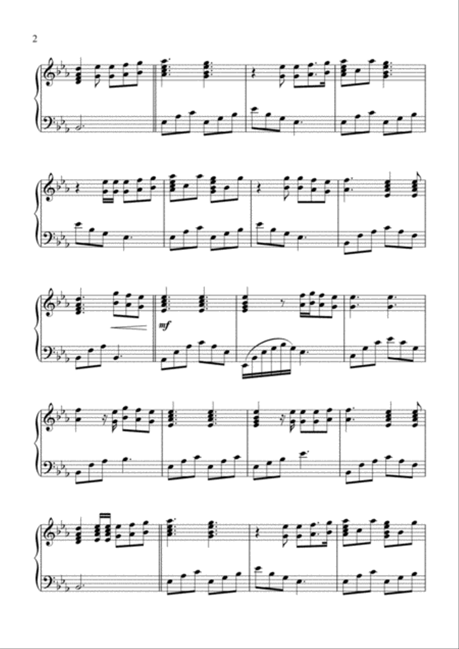 I Won't Give Up Piano Solo scores gallery preview page 3