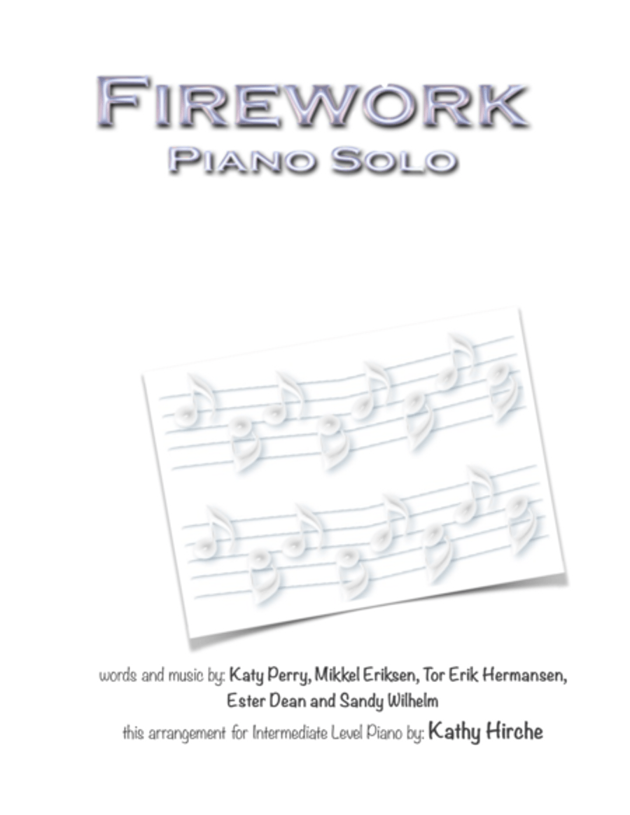Firework Piano Solo scores gallery preview page 1