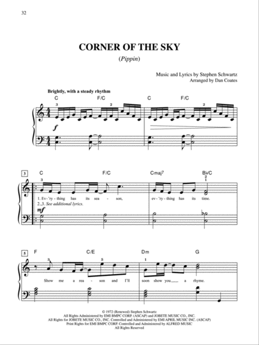 Top 50 Broadway Hits Top 50 Broadway Hits Easy Piano scores gallery preview page 4
