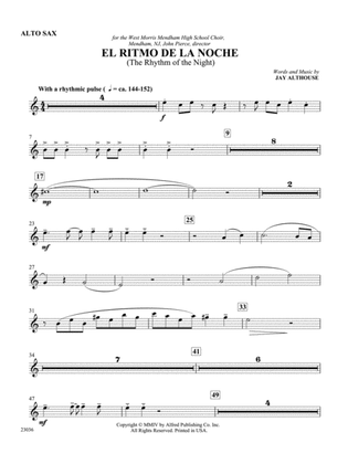 El Ritmo de la Noche (The Rhythm of the Night): E-flat Alto Saxophone