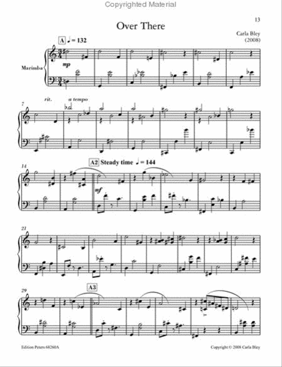 Intermediate Masterworks for Marimba Marimba scores gallery preview page 3