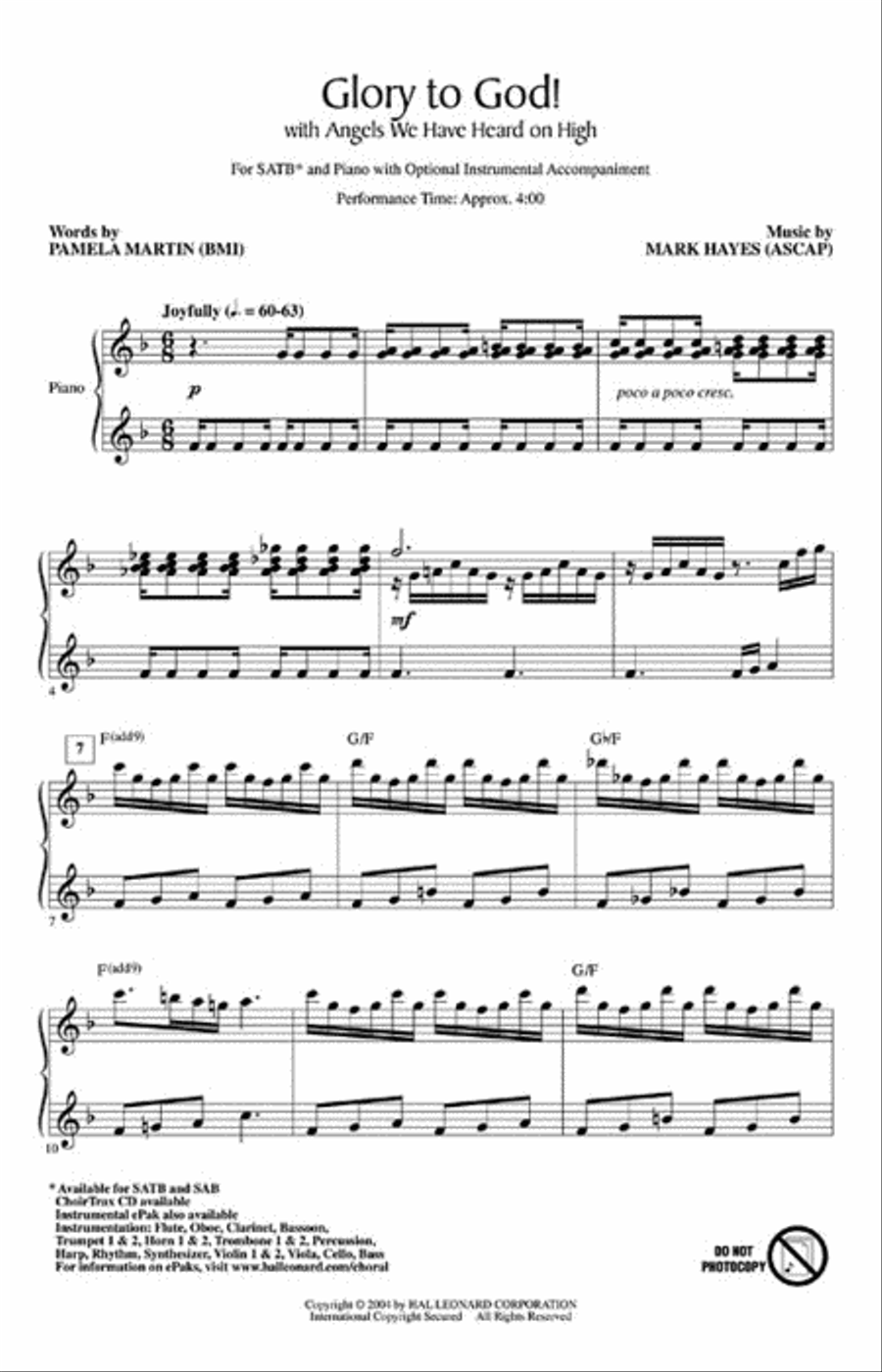 Glory to God! 4-Part scores gallery preview page 2