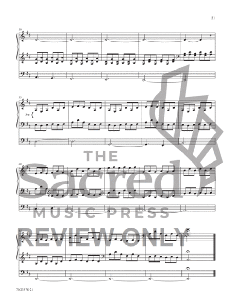 My Song Is Love Unknown Organ Solo scores gallery preview page 15