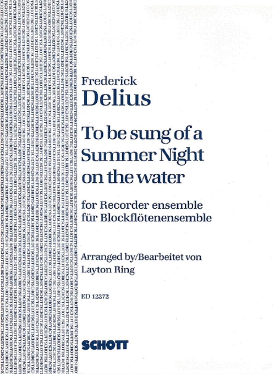 Delius To Be Sung Of A Summer Night TB scores gallery preview page 1
