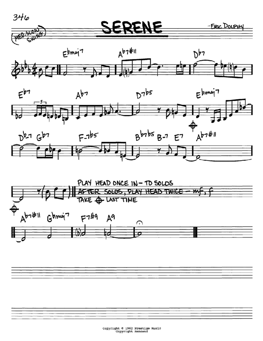 Serene Serene Piano scores gallery preview page 1