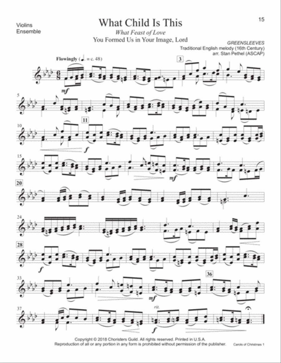 Carols of Christmas, Set 1 - Violin(s) Violin scores gallery preview page 9