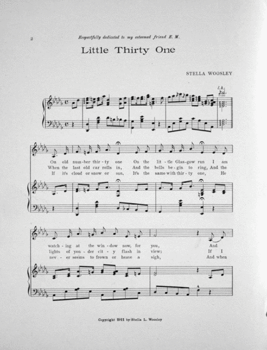 Little Thirty One. Song