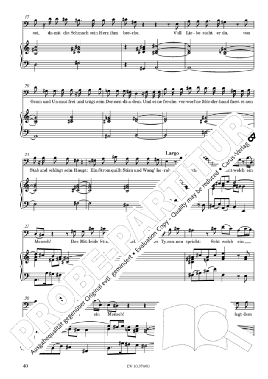 Der Tod Jesu 4-Part scores gallery preview page 41