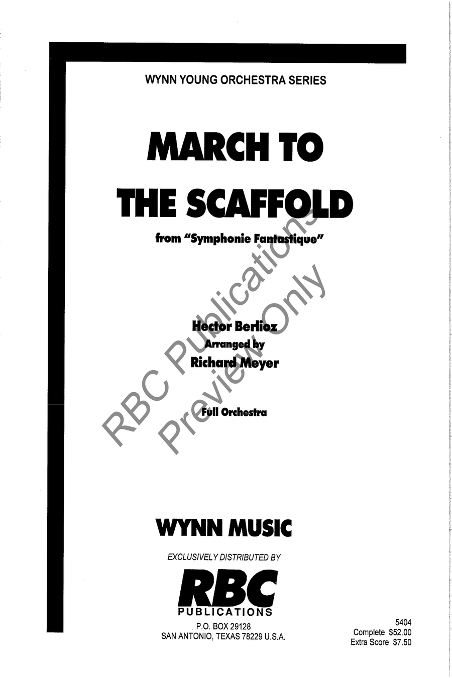 March To The Scaffold Full Orchestra scores gallery preview page 2