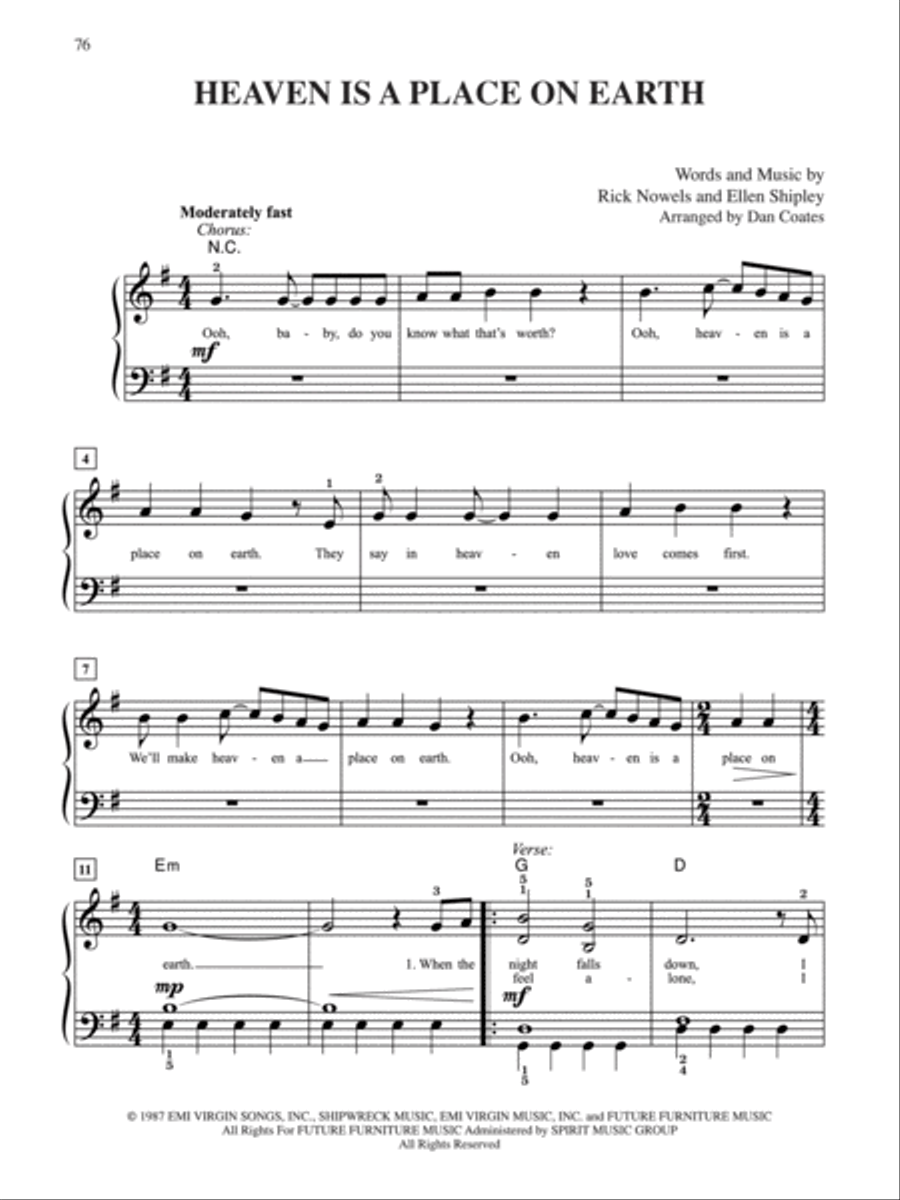 <br>Sheet music extract