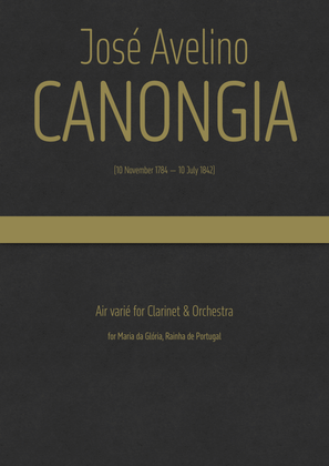 Canongia - Air varié for Clarinet & Orchestra