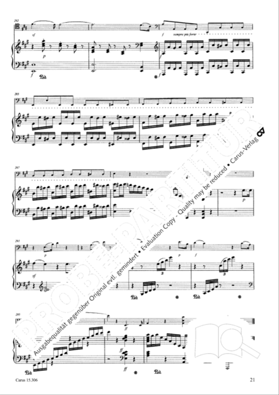 Grand Duo fur Violoncello und Klavier String Duet scores gallery preview page 22