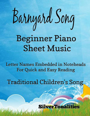Barnyard Song Beginner Piano Sheet Music