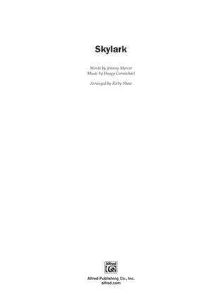 Book cover for Skylark: Score