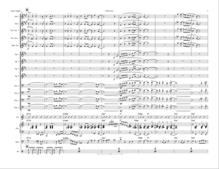 Quiet Nights Of Quiet Stars (Corcovado) Jazz Ensemble scores gallery preview page 3