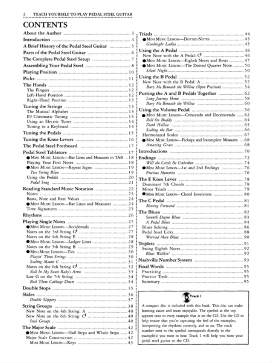 Alfred's Teach Yourself to Play Pedal Steel Guitar Easy Guitar scores gallery preview page 4