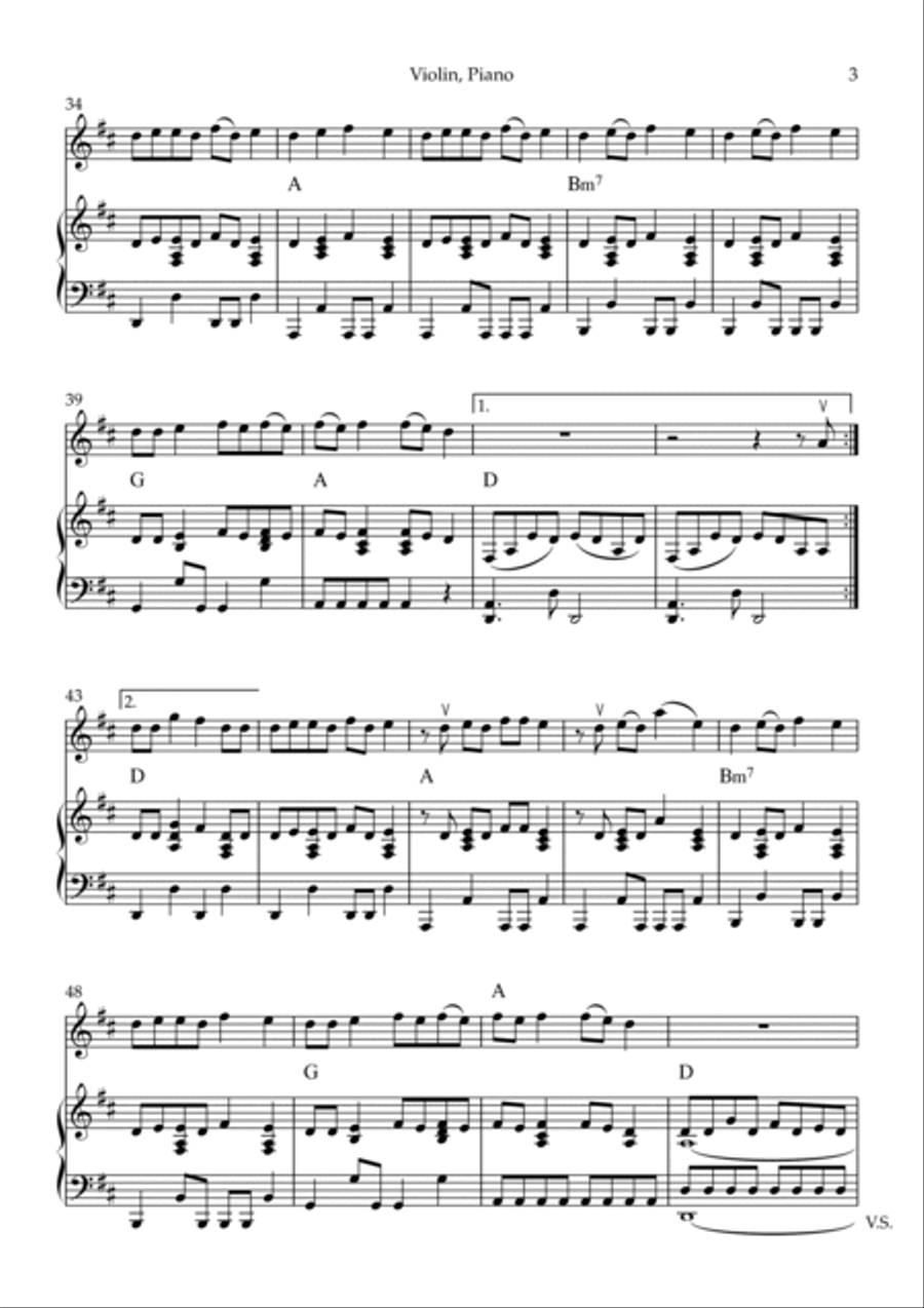 Love Story Violin Solo scores gallery preview page 3