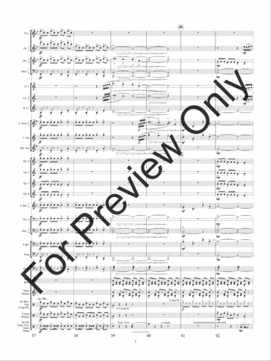 Quintology (Score) Quintology (Score) Concert Band scores gallery preview page 10